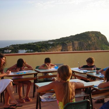 Una terrazza sul mare